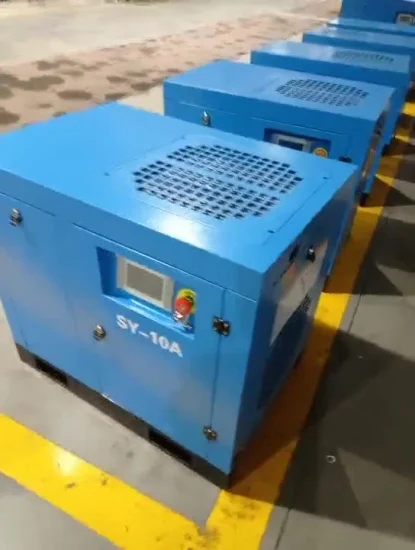 Compressor de ar de parafuso de frequência variável de alta pressão com corte a laser de alta qualidade